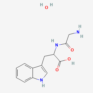 molecular formula C13H17N3O4 B7953547 Glycyltryptophan hydrate 