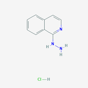 molecular formula C9H10ClN3 B7953575 Isoquinolin-1-ylhydrazine;hydrochloride 