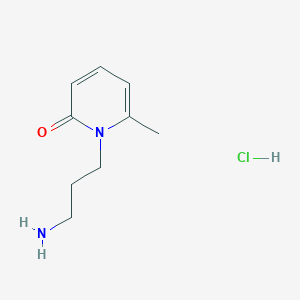 molecular formula C9H15ClN2O B7953590 1-(3-aminopropyl)-6-methylpyridin-2(1H)-one hydrochloride 