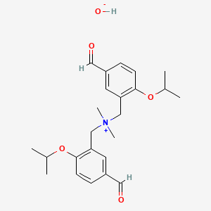 molecular formula C24H33NO5 B7953596 N-(5-formyl-2-isopropoxybenzyl)(5-formyl-2-isopropoxyphenyl)-N,N-dimethylmethanaminium hydroxide 
