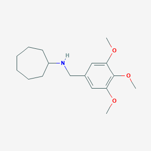 molecular formula C17H27NO3 B079536 N-(3,4,5-三甲氧基苄基)环庚胺 CAS No. 356075-79-1