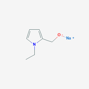 molecular formula C7H10NNaO B7953603 sodium (1-ethyl-1H-pyrrol-2-yl)methanolate 