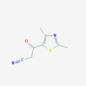 molecular formula C8H8N2OS B7953647 3-(Dimethyl-1,3-thiazol-5-yl)-3-oxopropanenitrile CAS No. 158387-02-1
