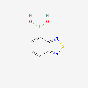 molecular formula C7H7BN2O2S B7953658 (7-Methyl-2,1,3-benzothiadiazol-4-yl)boronic acid 