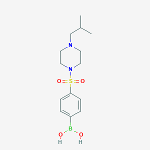 {4-[4-(2-Methylpropyl)piperazine-1-sulfonyl]phenyl}boronic acid