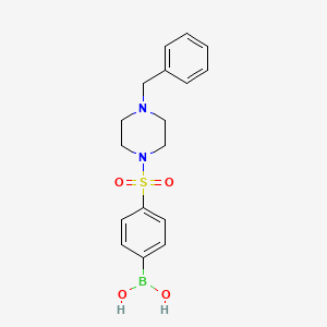 molecular formula C17H21BN2O4S B7953844 [4-(4-Benzylpiperazine-1-sulfonyl)phenyl]boronic acid 
