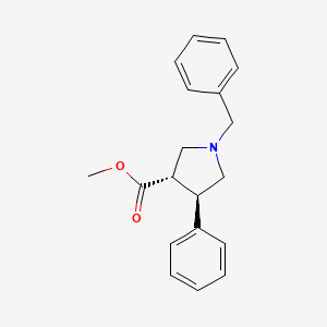 molecular formula C19H21NO2 B7953871 Methyl DL-1-benzyl-4-phenylpyrrolidine-3-carboxylate 