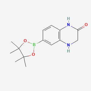molecular formula C14H19BN2O3 B7953881 2-Oxo-1,2,3,4-tetrahydroquinoxaline-6-boronic Acid Pinacol Ester 