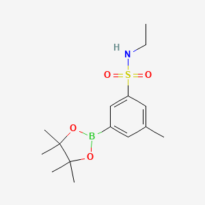 N-Ethyl-3-methyl-5-(tetramethyl-1,3,2-dioxaborolan-2-yl)benzenesulfonamide