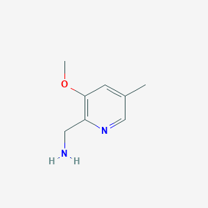 molecular formula C8H12N2O B7954373 (3-Methoxy-5-methylpyridin-2-yl)methanamine 