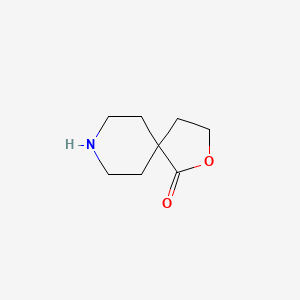 molecular formula C8H13NO2 B7954392 2-氧杂-8-氮杂螺[4.5]癸烷-1-酮 
