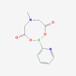 molecular formula C10H11BN2O4 B7954407 6-Methyl-2-(pyridin-2-yl)-1,3,6,2-dioxazaborocane-4,8-dione 