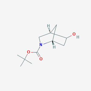 molecular formula C11H19NO3 B7954415 tert-butyl (1R,4R)-5-hydroxy-2-azabicyclo[2.2.1]heptane-2-carboxylate 
