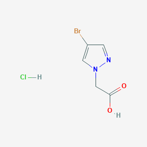 molecular formula C5H6BrClN2O2 B7954421 (4-Bromo-1h-pyrazol-1-yl)acetic acid hydrochloride 