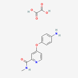 molecular formula C15H15N3O6 B7954451 4-(4-aminophenoxy)-N-methylpyridine-2-carboxamide oxalate 