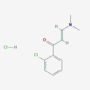 molecular formula C11H13Cl2NO B7954463 2-propen-1-one, 1-(2-chlorophenyl)-3-(dimethylamino)-, (2E)-, hydrochloride 