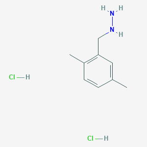 molecular formula C9H16Cl2N2 B7954467 (2,5-Dimethylbenzyl)hydrazine dihydrochloride 