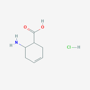 molecular formula C7H12ClNO2 B7954510 6-Aminocyclohex-3-enecarboxylic acid hydrochloride 