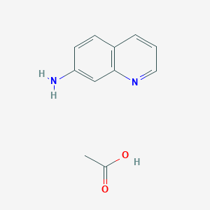 molecular formula C11H12N2O2 B7954529 Quinolin-7-amine acetate 