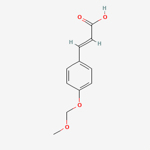 molecular formula C11H12O4 B7954564 (E)-3-[4-(methoxymethoxy)phenyl]acrylic acid 