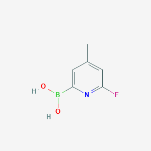 molecular formula C6H7BFNO2 B7954606 (6-Fluoro-4-methylpyridin-2-yl)boronic acid 