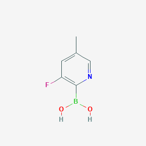 molecular formula C6H7BFNO2 B7954614 (3-Fluoro-5-methylpyridin-2-yl)boronic acid 