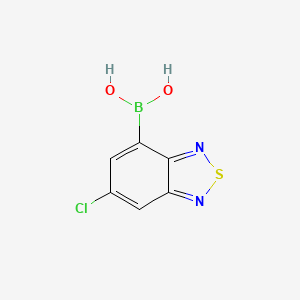 molecular formula C6H4BClN2O2S B7954687 (6-Chloro-2,1,3-benzothiadiazol-4-yl)boronic acid 