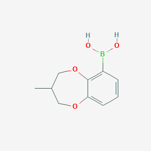 molecular formula C10H13BO4 B7954699 (3-Methyl-3,4-dihydro-2H-1,5-benzodioxepin-6-yl)boronic acid 