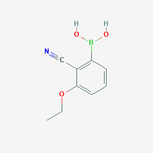molecular formula C9H10BNO3 B7954702 (2-Cyano-3-ethoxyphenyl)boronic acid 