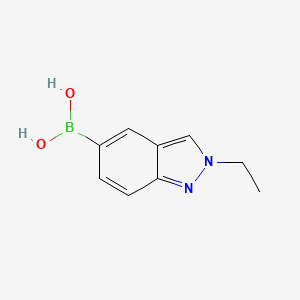 molecular formula C9H11BN2O2 B7954704 (2-Ethylindazol-5-yl)boronic acid 