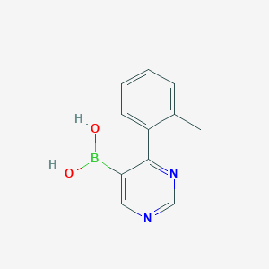 molecular formula C11H11BN2O2 B7954710 [4-(2-Methylphenyl)pyrimidin-5-yl]boronic acid 