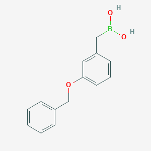 molecular formula C14H15BO3 B7954860 {[3-(Benzyloxy)phenyl]methyl}boronic acid 