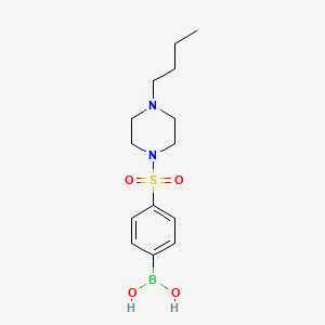 molecular formula C14H23BN2O4S B7954947 [4-(4-Butylpiperazine-1-sulfonyl)phenyl]boronic acid 