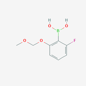molecular formula C8H10BFO4 B7954996 2-Fluoro-6-(methoxymethoxy)phenylboronic acid 