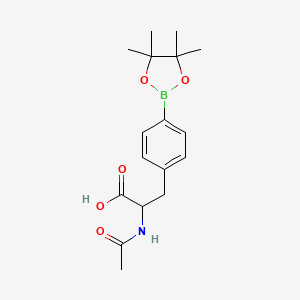 molecular formula C17H24BNO5 B7955226 2-Acetamido-3-[4-(tetramethyl-1,3,2-dioxaborolan-2-yl)phenyl]propanoic acid 