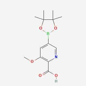 3-Methoxy-5-(tetramethyl-1,3,2-dioxaborolan-2-yl)pyridine-2-carboxylic acid