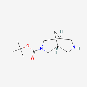 molecular formula C12H22N2O2 B7955546 tert-butyl (1R,5S)-3,7-diazabicyclo[3.3.1]nonane-3-carboxylate 