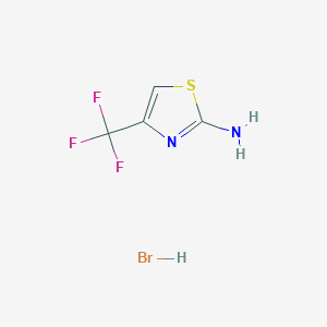 molecular formula C4H4BrF3N2S B7955580 2-Amino-4-trifluoromethylthiazole hydrobromide 