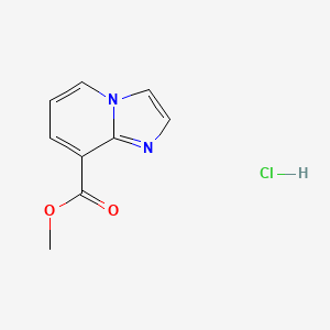 molecular formula C9H9ClN2O2 B7955605 Imidazo[1,2-a]pyridine-8-carboxylic acid methyl ester HCl 