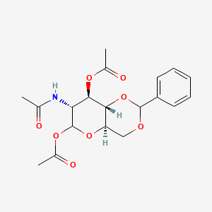 molecular formula C19H23NO8 B7955631 2-Acetamido-1,3-DI-O-acetyl-4,6-O-benzylidene-2-deoxy-D-glucopyranose 