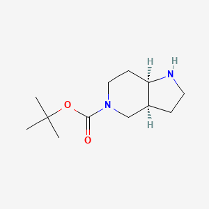molecular formula C12H22N2O2 B7955637 cis-5-Boc-Octahydropyrrolo[3,2-c]pyridine 