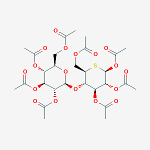 molecular formula C28H38O18S B7955641 4-O-(2,3,4,6-Tetra-o-acetyl-beta-d-glucopyranosyl)-1,2,3,6-tetra-o-acetyl-beta-d-thioglucopyranose 