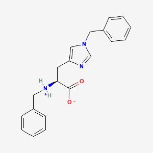 molecular formula C20H21N3O2 B7955698 (2S)-2-(benzylazaniumyl)-3-(1-benzylimidazol-4-yl)propanoate 