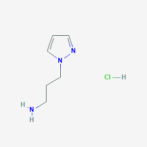 molecular formula C6H12ClN3 B7955711 3-(1H-Pyrazol-1-yl)propan-1-amine hydrochloride 