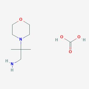 molecular formula C9H20N2O4 B7955717 Carbonic acid, compd. with beta,beta-dimethyl-4-morpholineethanamine (1:1) 