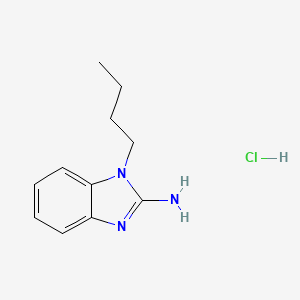 molecular formula C11H16ClN3 B7955725 1H-benzimidazol-2-amine, 1-butyl-, monohydrochloride 