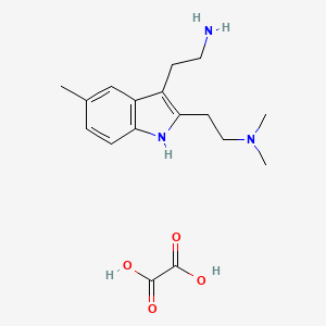 molecular formula C17H25N3O4 B7955743 1H-indole-2,3-diethanamine, N~2~,N~2~,5-trimethyl-, ethanedioate (1:1) 
