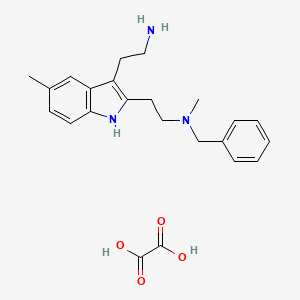 molecular formula C23H29N3O4 B7955749 1H-indole-2,3-diethanamine, N~2~,5-dimethyl-N~2~-(phenylmethyl)-, ethanedioate (1:1) 