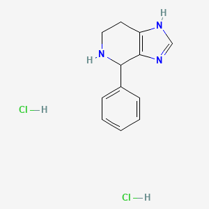 molecular formula C12H15Cl2N3 B7955751 4-Phenyl-4,5,6,7-tetrahydro-3H-imidazo[4,5-c]pyridine dihydrochloride 