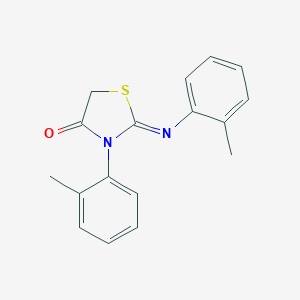 B079558 (2Z)-3-(2-methylphenyl)-2-[(2-methylphenyl)imino]-1,3-thiazolidin-4-one CAS No. 16240-00-9